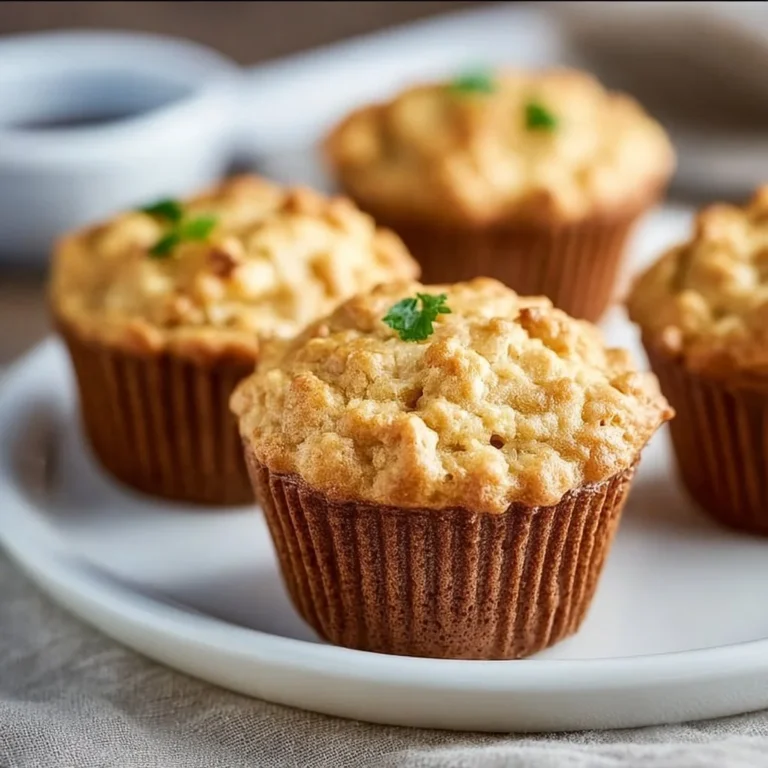 Freshly baked white bean muffins on a rustic wooden table.